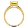 thumbnail image 4 of Clara Pucci 14K Yellow Gold 2.5ct Citrine Solitaire Ring for Women, 4 of 8