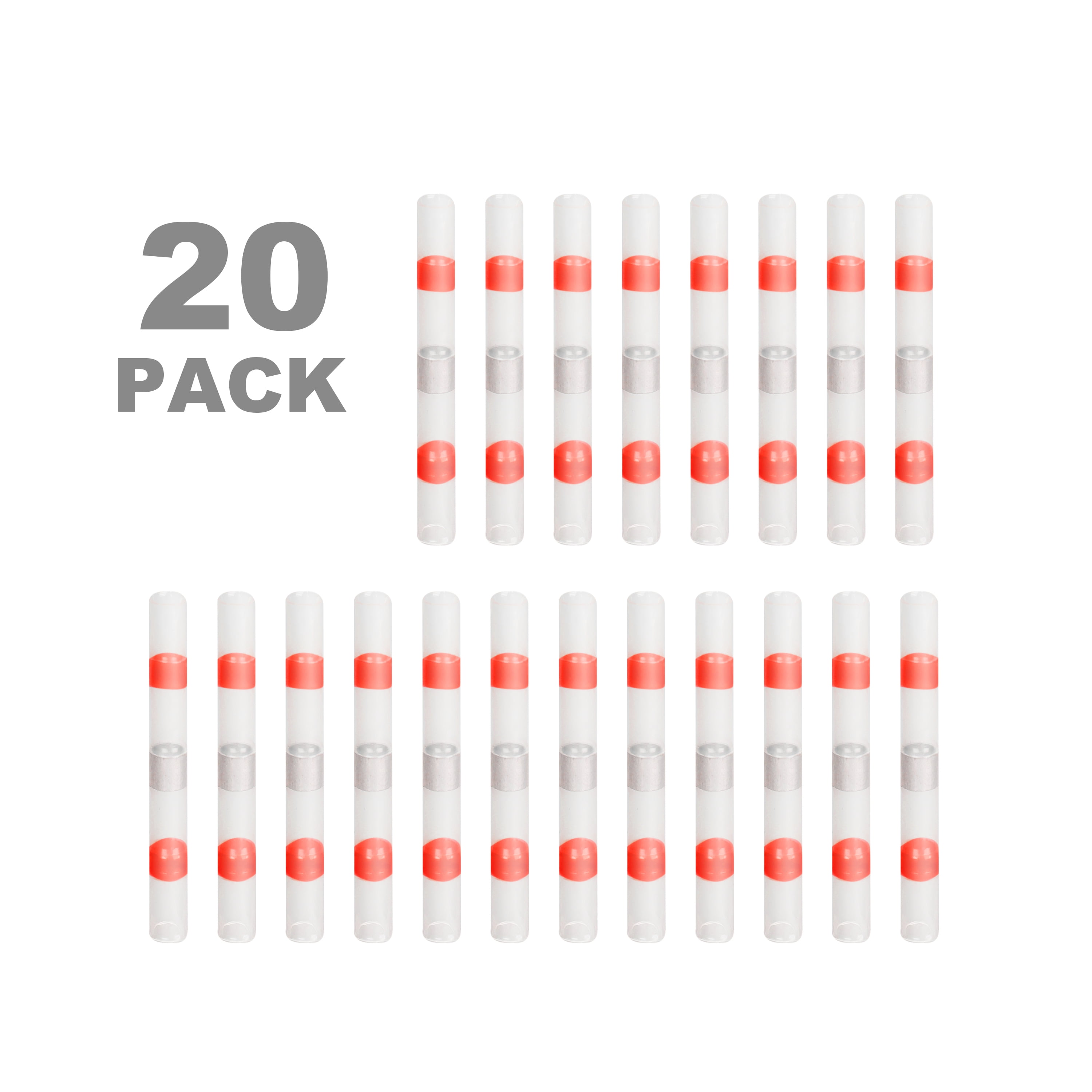 EverStart 20 Piece 22-16 Solder Seal Wire Connectors with Heat Shrink Capabilities, Universal