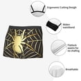 thumbnail image 4 of KLL Gold Spider On The Web Men's Cotton Boxer Briefs Underwear-Large, 4 of 8