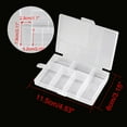 Uxcell Clear Plastic Grid Storage Box 6 Divided Compartments, Perfect