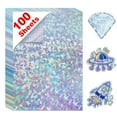 thumbnail image 1 of 100 Sheets Glossy White A4 Paper Vinyl Sticker Paper Printable Adhesive Paper Label for Inkjet Printer DIY Craft Waterproof Shards, 1 of 6