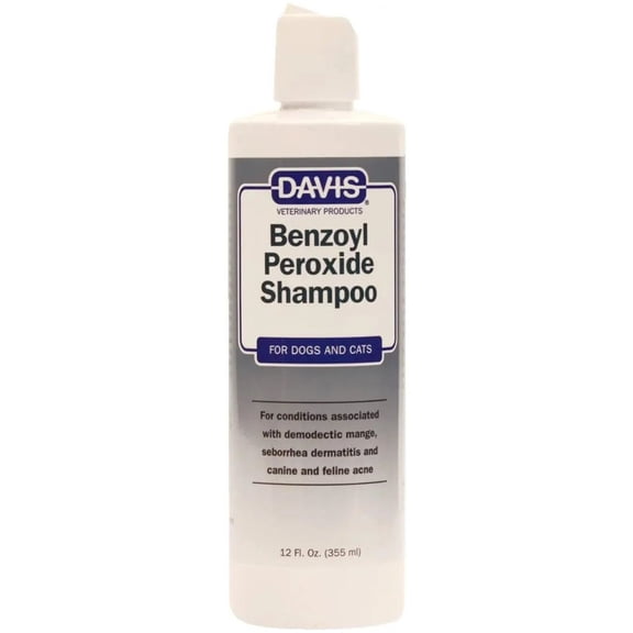Davis Benzoyl Peroxide Pet Shampoo 12 oz.