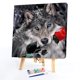 thumbnail image 2 of Kit de pintura por números DIY lobo mano aceite arte imagen artesanía hogar pared decoración (H1180) Hugtrwg Para estrenar, 2 of 9