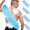 Bule, variant on 4Packs Exfoliating Back Scrubber with Handles, Nylon Back Exfoliator, Two Sides Stretchable Pull Strap Shower Deep Cleans Skin Massages Invigorating Blood Circulation for Women Men Body (Bule)