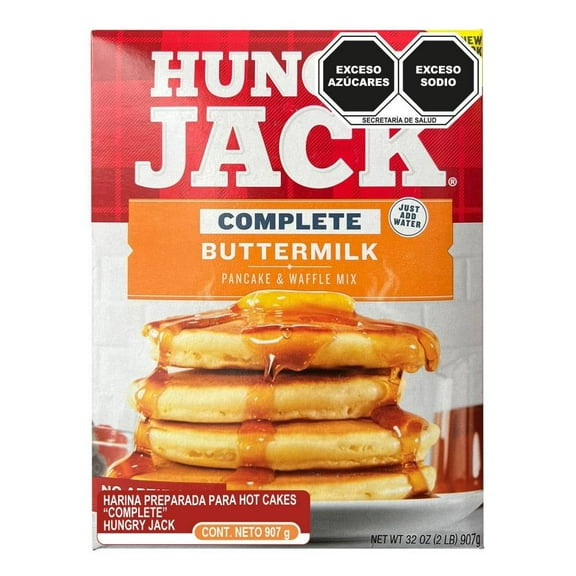 Harina  para preparar Hot Cakes Hungry jack 907 g