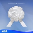thumbnail image 2 of Gran Moño para Auto Mifflin 58 cm Blanco Mate Gran Decoración para Regalo, 2 of 6