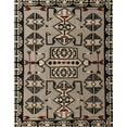 thumbnail image 1 of Ahgly Company Machine Washable Indoor Rectangle Abstract Camel Brown Area Rugs, 3' x 5', 1 of 7