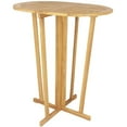 thumbnail image 5 of GVN Counter Bar Table, Bartable,Outdoor Folding Bar Table with Oval Tabletop and Cross Base, 5 of 5