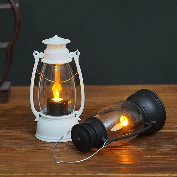 Taotanxi 5.1 inch Mini Lanterns LED Candle Small Lanterns Decorative Indoor Outdoor Hanging Light Ornaments Home Decor for Weddings Western Camping Party Halloween Christmas Decorations