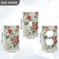 thumbnail image 7 of Yayeee Toggle Light Switch Wall Plate 1-Gang 4.5"x2.7" Home Decorative Outlet Cover, Red Floral Pattern, 7 of 7
