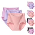thumbnail image 4 of WTXUE Underwear Women Pack, 3PC Women's Plus Size Briefs XL 6XL High Waisted Briefs Ladies Underwear Full Coverage Underwear Cotton Panties for Women (Beige, XXL), 4 of 8
