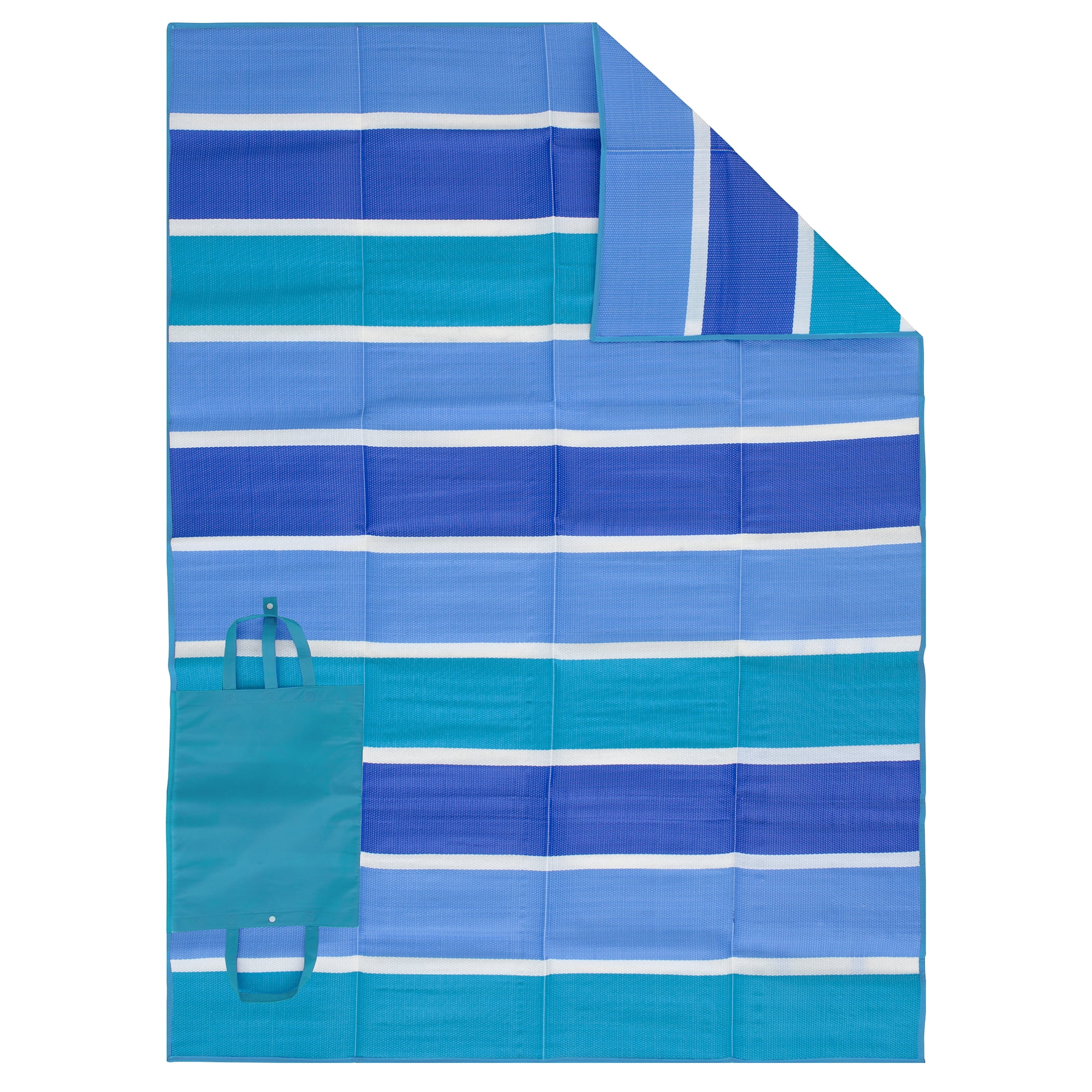 Mainstays 5 ft x 7 ft Aqua Blue Beach Mat