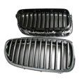 thumbnail image 5 of Car Front Bumper Kindey Grille Chrome For-BMW F10 528I 535I 2011-2013 51137203649 51137203650, 5 of 5