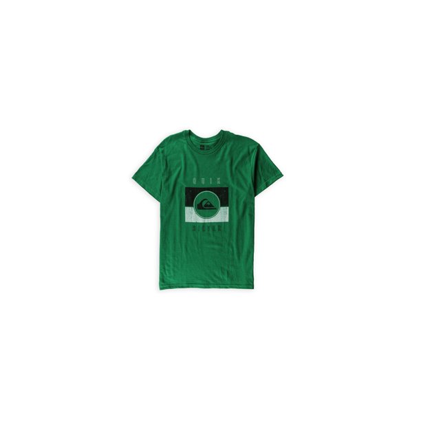 Camiseta Quiksilver Sanction Graphic para hombre, verde, talla mediana Quiksilver Camiseta gráfica