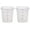 8 inches diameter x 9 inches tall, variant on PETGLE Food Storage Containers with Lids (BPA-Free) - 4 Quart - Food Grade Buckets with Lids (2 Pack) - For Dough Proofing and Brining (Translucent)