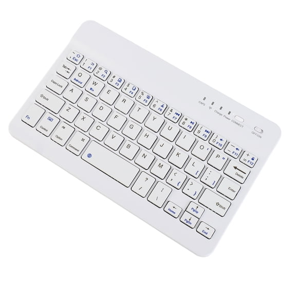 Mute Wireless Keyboard 7 Inch Ultra Thin Compact Bluetooth Portable Keyboard for Phone Tablet PC