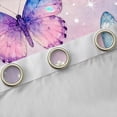thumbnail image 4 of Castle Fairy Flying Gradient Butterflies Black Out Curtains,Abstract Ombre Watercolor Curtains Pack Of 2 (42X63 Each),Dreamy Princess Bedroom Curtains,Luxury Bedroom Decor, 4 of 6