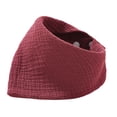 thumbnail image 4 of Babero, paño para eructar, cómodo, triangular, de algodón, agradable para la piel, bandana, babero antibabas, unisex, para bebés, babeo, dentición, ni Rojo oscuro, 4 of 8