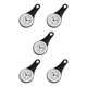 thumbnail image 3 of Ounissouiy Reloj de pared de operación silenciosa Cronometraje preciso para pared Reloj de pared silencioso Estilo único y moderno negro Type2 NO2, 3 of 6
