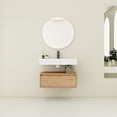 thumbnail image 6 of 30 inch Wall-Mounted Vanity with Resin Sink and Adjustable Distance for Personalized Bathroom Layout, 6 of 7