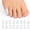 Clear, variant on Promifun Gel Toe Caps, 16 Pack Toe Protectors for Women, Silicone Toe Covers Sleeves for Men, Blisters, Corns, Friction Pain Relief (Multi-Size)