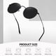 thumbnail image 4 of Small Round Polarized Sunglasses for Women Men Classic Retro Metal Frame Sun Glasses UV Protection, 4 of 4