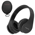 thumbnail image 1 of PowerLocus Auriculares Inalámbricos Bluetooth Estéreo Plegables, Auriculares con Cable Recargables con Micrófono Incorporado para iPhone, Samsung, LG, iPad (Negro), 1 of 5