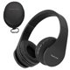 thumbnail image 1 of PowerLocus Auriculares Inalámbricos Bluetooth Estéreo Plegables, Auriculares con Cable Recargables con Micrófono Incorporado para iPhone, Samsung, LG, iPad (Negro), 1 of 5