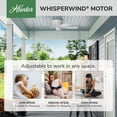 thumbnail image 5 of Hunter - Sea Wind Indoor/Outdoor Low Profile Ceiling Fan, 48-inch, White, Nautical-style, 3-speed WhisperWind Motor, 53119, for Porches, Bathrooms, 5 of 13