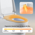 thumbnail image 4 of Elongated Toilet, Tankless Smart Toilet With Bidet Built In, One-piece Bidet Toilet Seat, Auto Flush, Auto Open/Close,Heated Seat, Warm Water and Dry, Adjustable Temp,Remote Control Side Know, 4 of 17