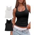 thumbnail image 2 of RELLECIGA Womens Tank Tops Sleeveless Round Neck Ribbed Stretch Women Shirts, 2 of 12