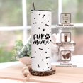 thumbnail image 5 of Mother Birthday Gift,Dog Tumbler with Lid and Straw,20oz Dog Fur Mom Paw Print Animal Stainless Steel Travel CoffeeMug Cup, 5 of 6