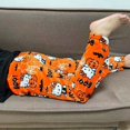 thumbnail image 6 of Cute Cartoon Pajama Pants for Women, Plush Pj Pants, Halloween Christmas Pajama Pants,Kawaii Anime Sleep Pants, Family Christmas Pajamas Matching,Orange,M, 6 of 9