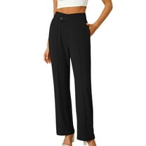 Women's Casual Straight Leg Pants With Side Pockets For Everyday Comfort And StyleFashion Clothing