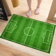 thumbnail image 1 of OULII 1Pc Football Field Styled Floor Sticker Green PVC Creative Anti Skid Home Mat, 1 of 7