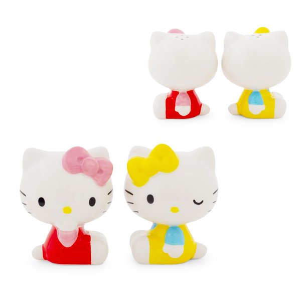 Saleros y pimenteros Sanrio Hello Kitty y Mimmy Ceramic