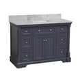 thumbnail image 3 of Sydney 48" Bathroom Vanity with Marine Gray Cabinet and Carrara Marble Top, 3 of 6