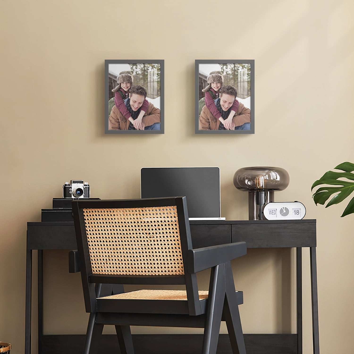 Modern 11 in. x 14 in. Grey Picture Frame (Set of 2)