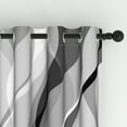 thumbnail image 6 of Lfeey Living Room Blackout Curtains, Light Blocking for Modern Home Decor, Gray White, 52"x63", 2 Panels Set, 6 of 7