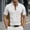 #69-White, variant on Ceisia Men's Loose Fit Ribbed Polo Shirt Short Sleeve Stand Collar Color Block Casual Daily Summer Tops White L Gifts