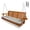 Brown, variant on Fortune Candy 5FT Wooden Porch Swing 3-Seat w/Cushion, Cup Holders, Chains & Springs, 800 lb heavy, Deep Brown