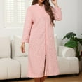 thumbnail image 4 of Soft Long Robe Bathrobe Cozy Loungewear Kimono Housecoat For Home Comfort And Warmth Elegant Design, 4 of 6