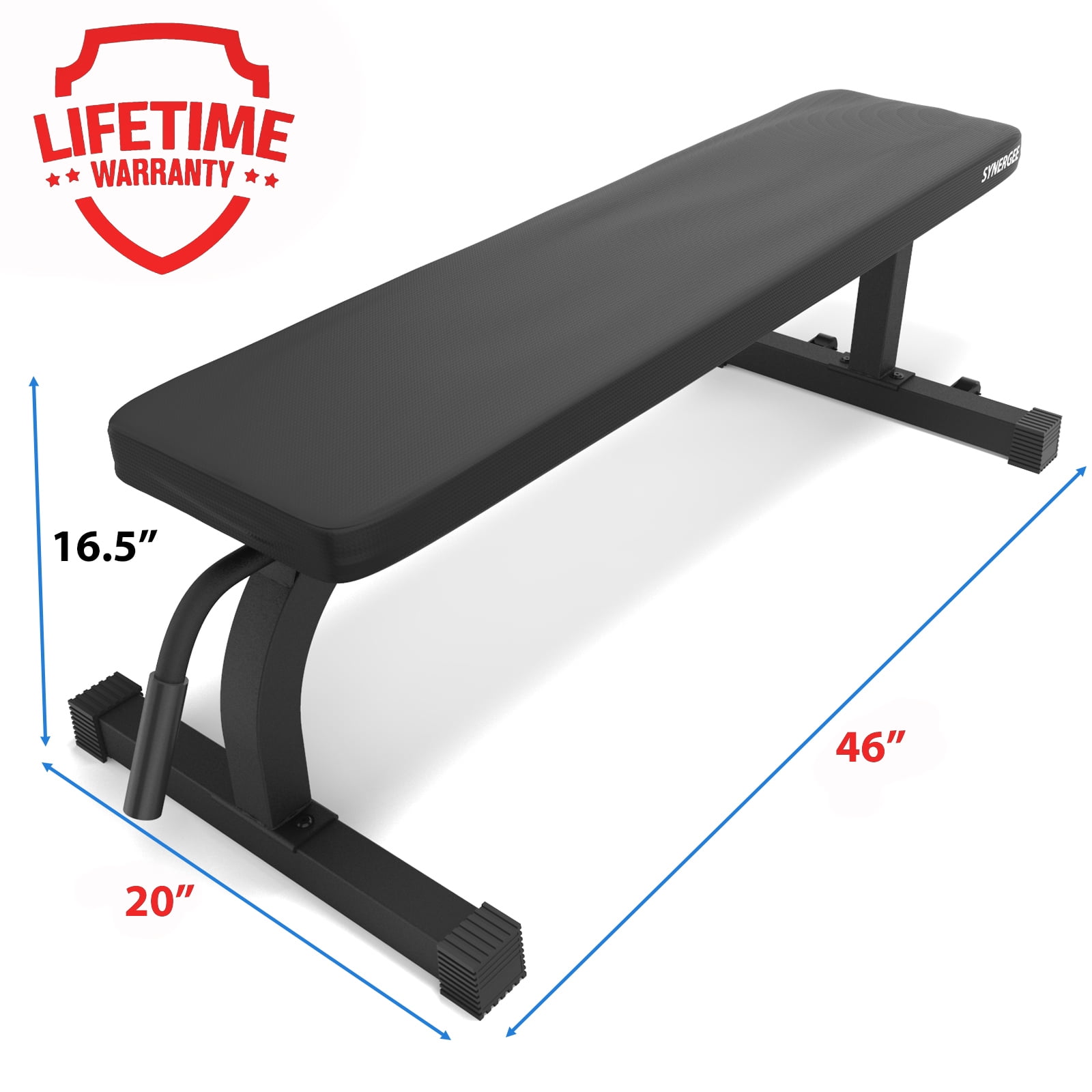 Synergee Flat Bench –Perfect For Pressing Exercises – Flat