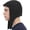 Black, variant on vastwit Medieval Coif Cap Cotton Hats with Ear Flaps Bonnet Lightweight Stretchy Headwear White One Size