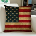 thumbnail image 5 of Vikakiooze Independence Day Pillowcase Cartoon Style Linen Digital Printing Pillowcase, 5 of 5