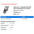thumbnail image 2 of Rocker Arm - Compatible with 2005 - 2007 Ford Mustang 4.0L V6 SOHC 2006, 2 of 2