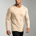 thumbnail image 3 of Samdudou Mens T Shirts Long Sleeve Crewneck Casual Basic Tees Everyday Layering Undershirts Lightweight Athletic Training Tops Classic Daily Workout Pullover Apparel, 3 of 7