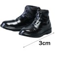 thumbnail image 3 of 1 Par 1/12 Zapatos de Cuero para Hombre Negro Sunnimix Botas de muñeca, 3 of 7