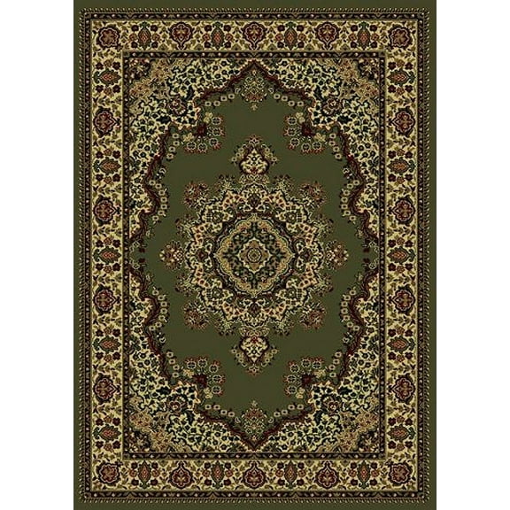 Radici Usa Castello Area Rug 1191 Sage Medallion Floral 7' 9" x 11' Rectangle