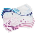 thumbnail image 1 of Ambesonne Modern Place Mats Set of 4, Ivy Flower Leaves Nature, Standard Size, Dark Blue Lilac, 1 of 6